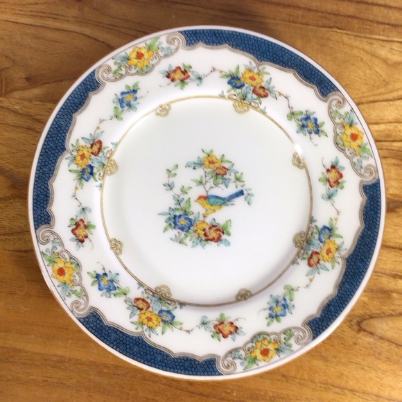 Vintage Minton Isis Blue Salad Plates - Set of 4 - Picture 3 of 9